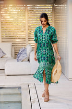 Gia Shirt Dress - Kelly Green