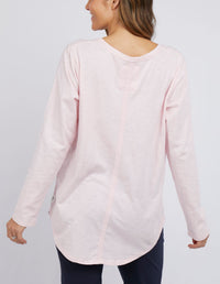 Scoop L/S Tee - Peony Pink