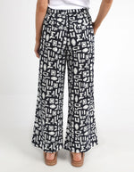 Etched Geo Pant - Navy