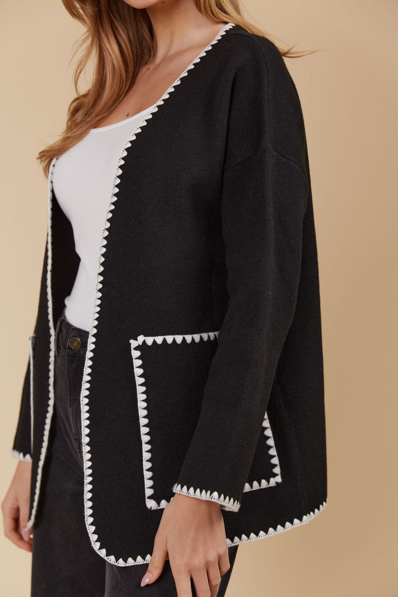 Athena Cardigan - Onyx