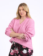 Tallulah Cable Knit - Pink Geranium