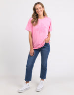 Daisy Spot Tee - Strawberry Pink