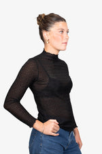 Luxe Layer Top - Honeycomb Black