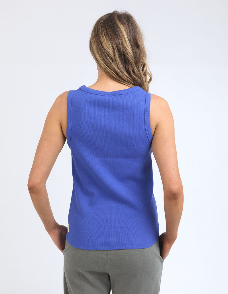 Rib Crew Tank - Royal Blue