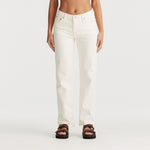 Mid Straight Jean - Bright White