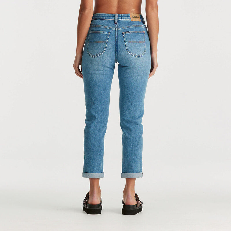 Mid Boyfriend Jean - Blue Courtesy