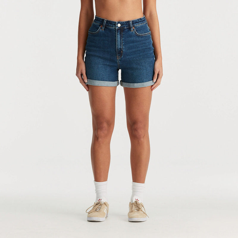 Girlfriend Shorts - Indigo Sea