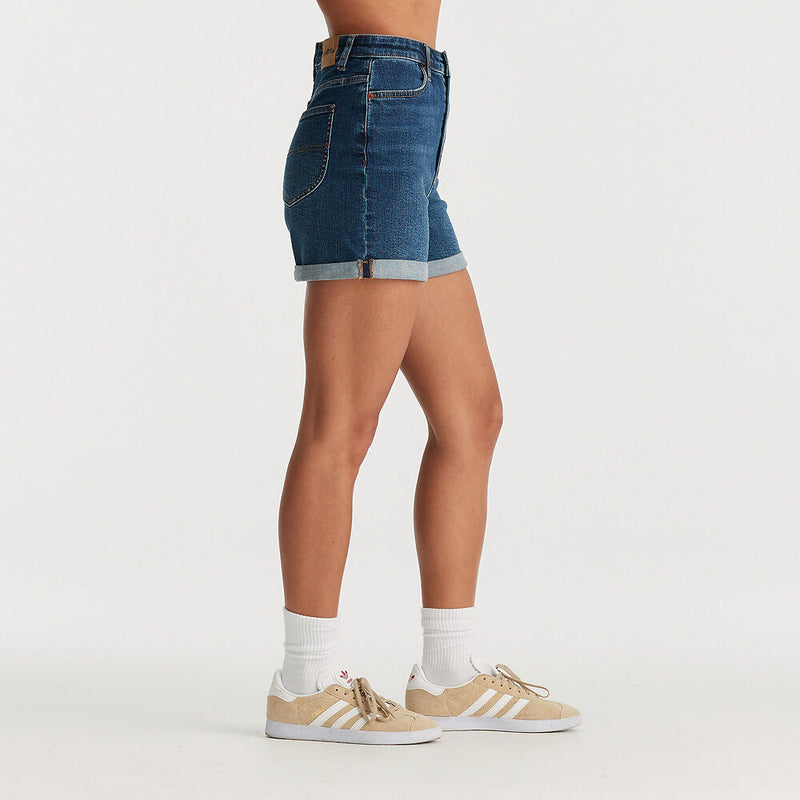 Girlfriend Shorts - Indigo Sea