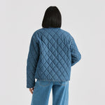 Denim Quilted Bomber - Blue Haze