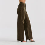 Hi Wide Jean - Deep Olive