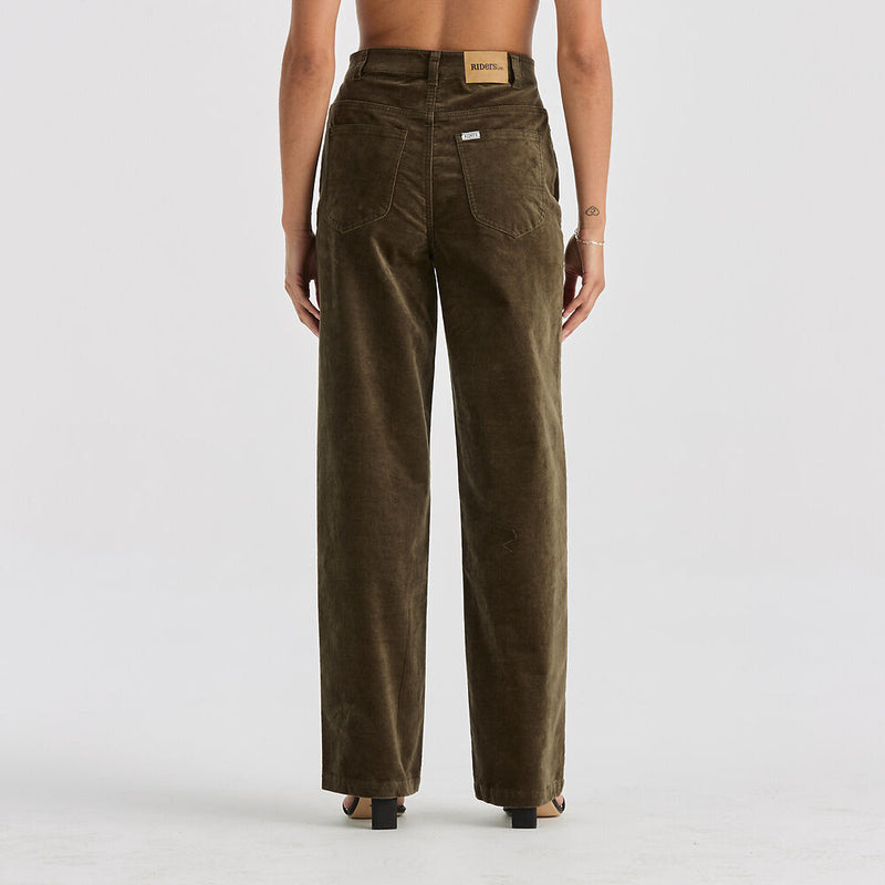 Hi Wide Jean - Deep Olive