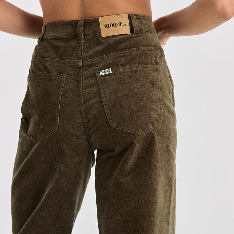 Hi Wide Jean - Deep Olive