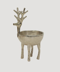 Reindeer Sweets Bowl Large - Silver