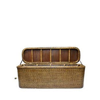 Rattan Bed End - Brown