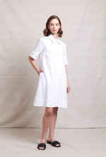 Ric Rac Dress - White