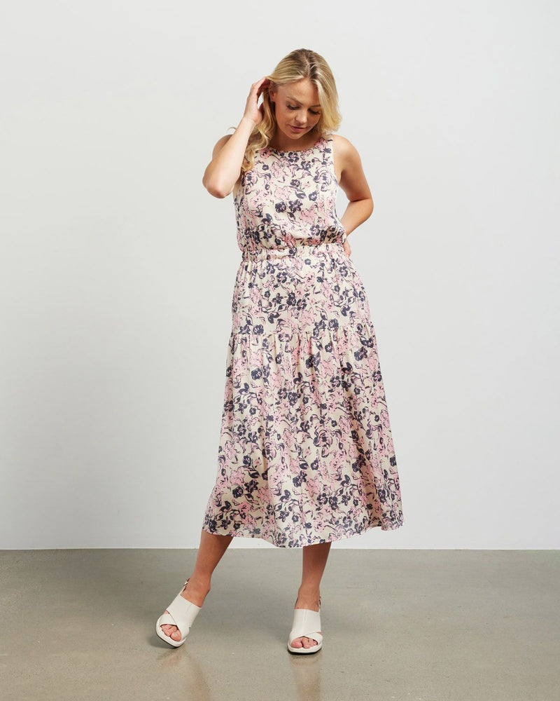 Ingrid Dress - Pink Posey