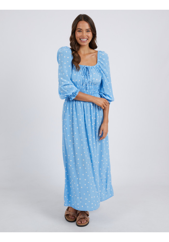 Romy Spot Dress - Azure Blue