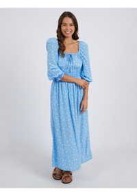 Romy Spot Dress - Azure Blue