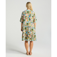 Rosanna Short Tiered Dress - Casa Del Sol Print