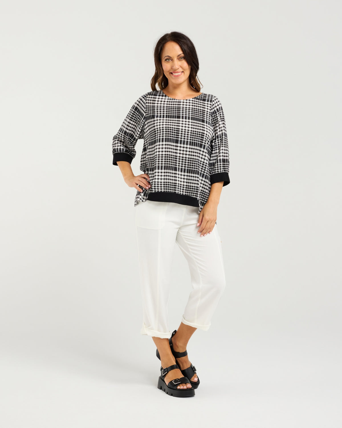 Taylor Top - Black Check