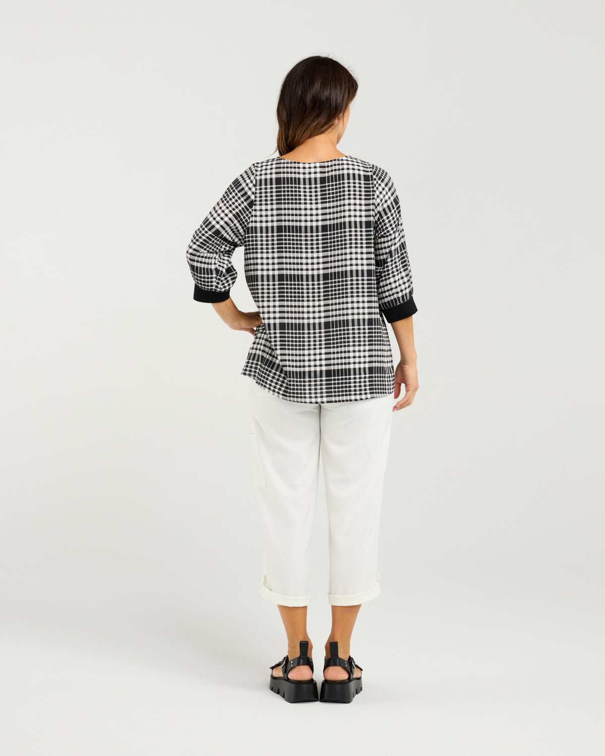 Taylor Top - Black Check