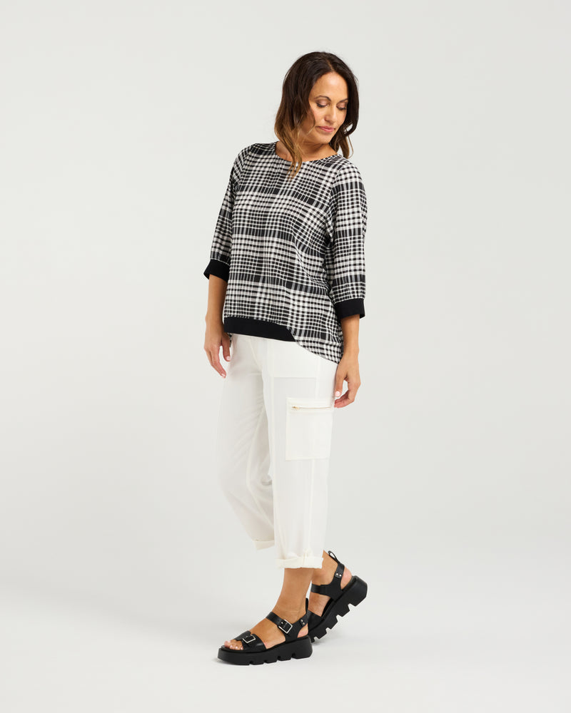 Taylor Top - Black Check