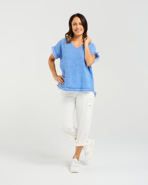 Lilah Top - Blue - Girl Next Door Fashion