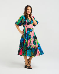 Olivia Dress - Midnight Fern