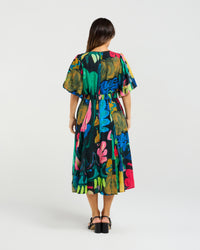 Olivia Dress - Midnight Fern