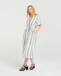 Amara Dress - Pebble Shore
