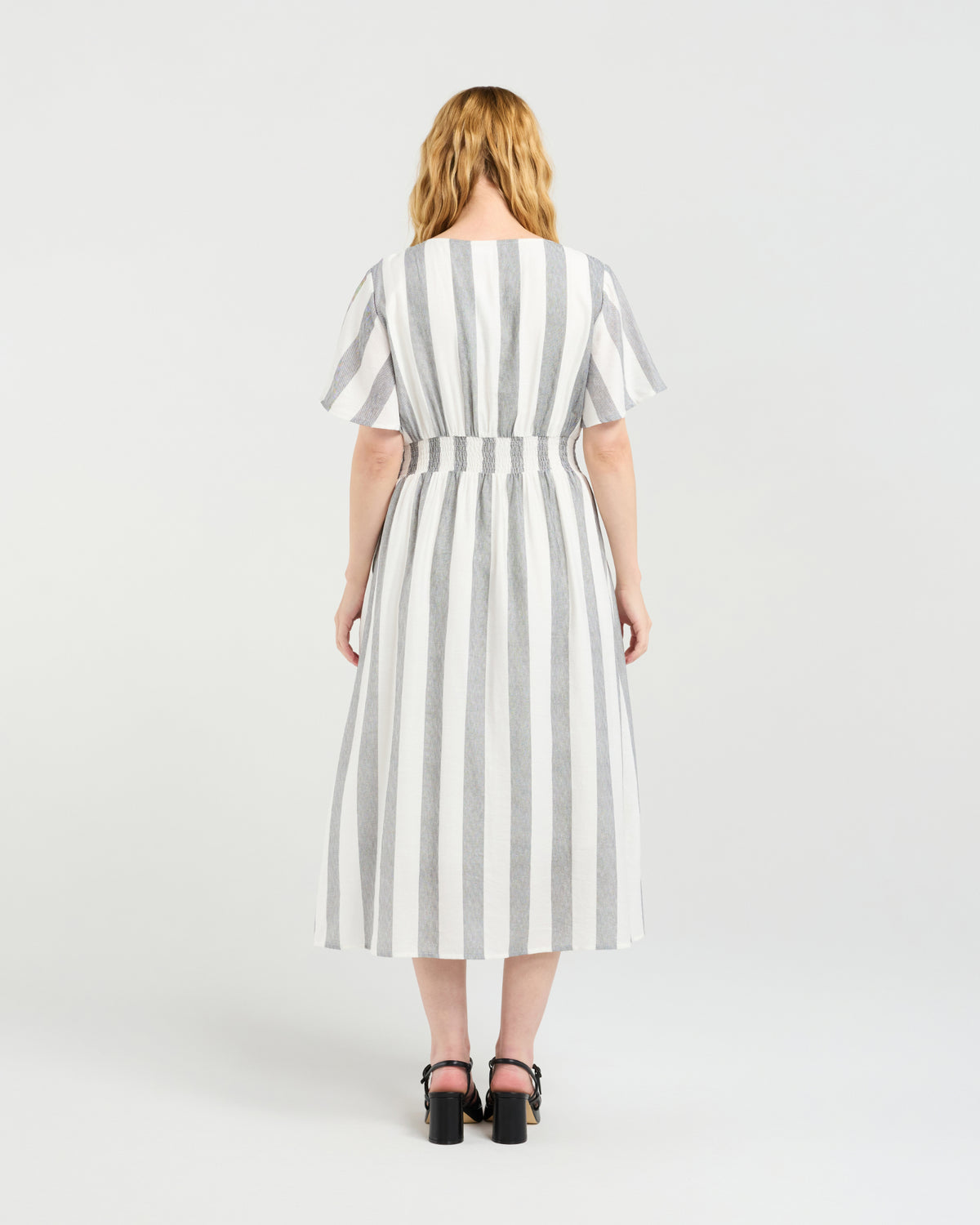 Amara Dress - Pebble Shore