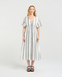 Amara Dress - Pebble Shore