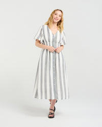 Amara Dress - Pebble Shore