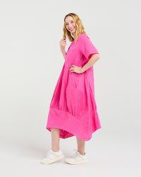 Selena Dress - Hot Pink