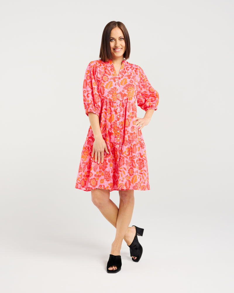 Eileen Dress - Abstract Blush