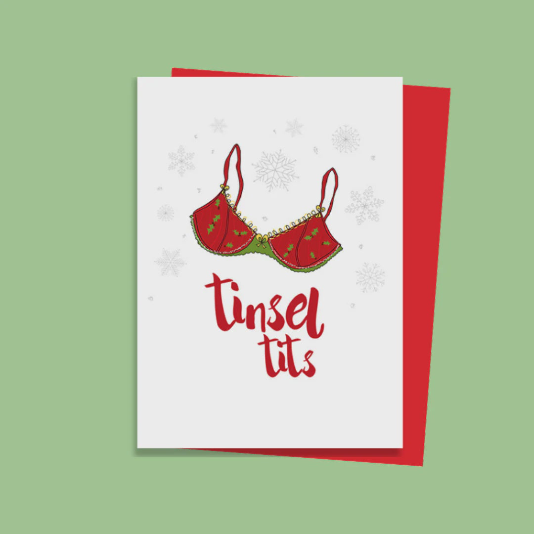 Tinsel Tits Christmas Card