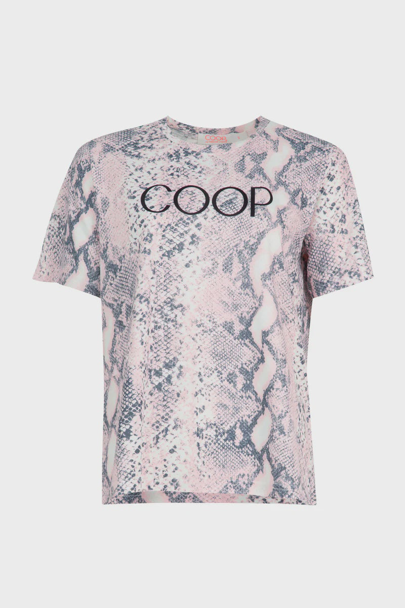 Serpent Chic T-Shirt - Pink