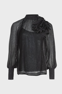 Sew Fancy Blouse - Black - Girl Next Door Fashion