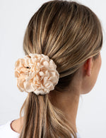 Hair Claw Fabric Rose - Cream