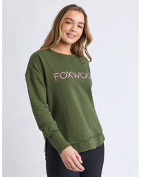 Simplified Metallic Crew - Olive