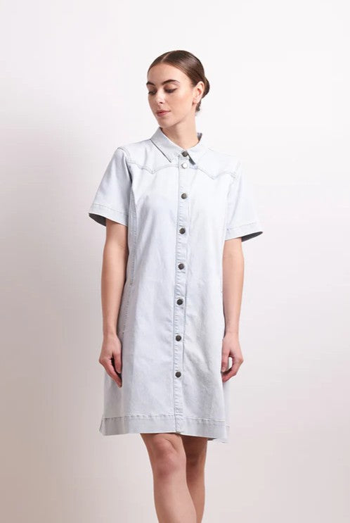 Go West Dress - Blue Stone