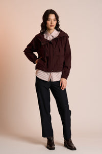 In The Hood Jacket - Raisin