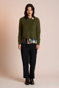 Fluff Piece Jumper - Moss - Girl Next Door Fashion