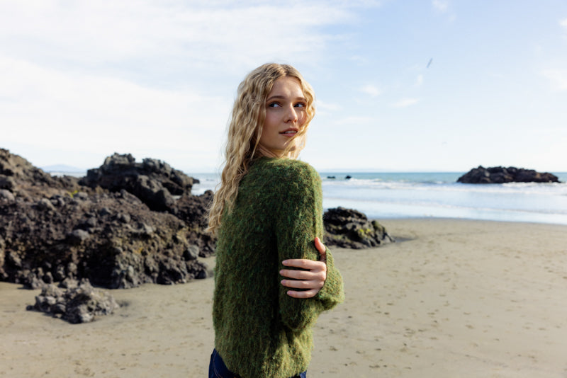 Fluff Piece Jumper - Moss - Girl Next Door Fashion