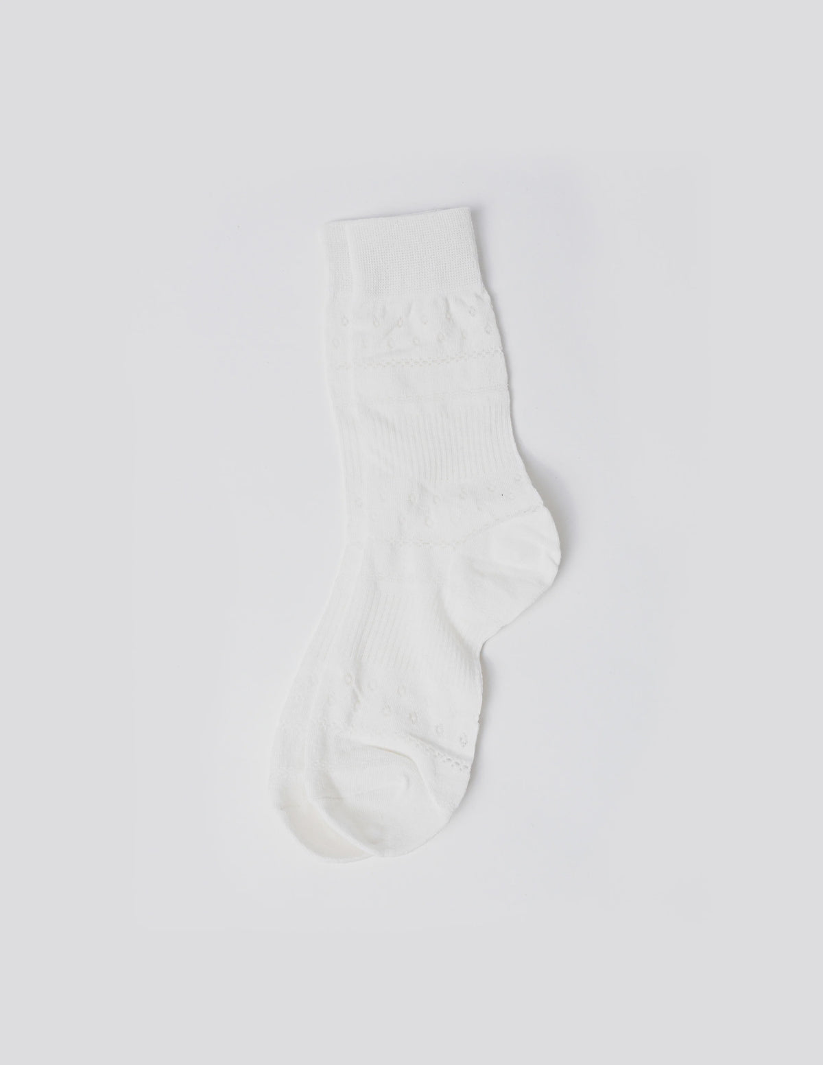 Sock Multi Patterns - White