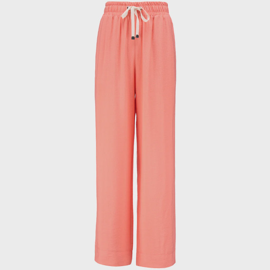 Indiana Wide Leg Pant - Sunset Coral