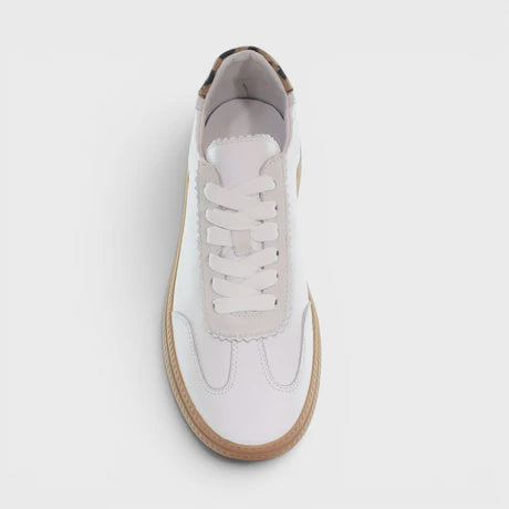 Safari Girl Leather Sneaker - White/Leopard