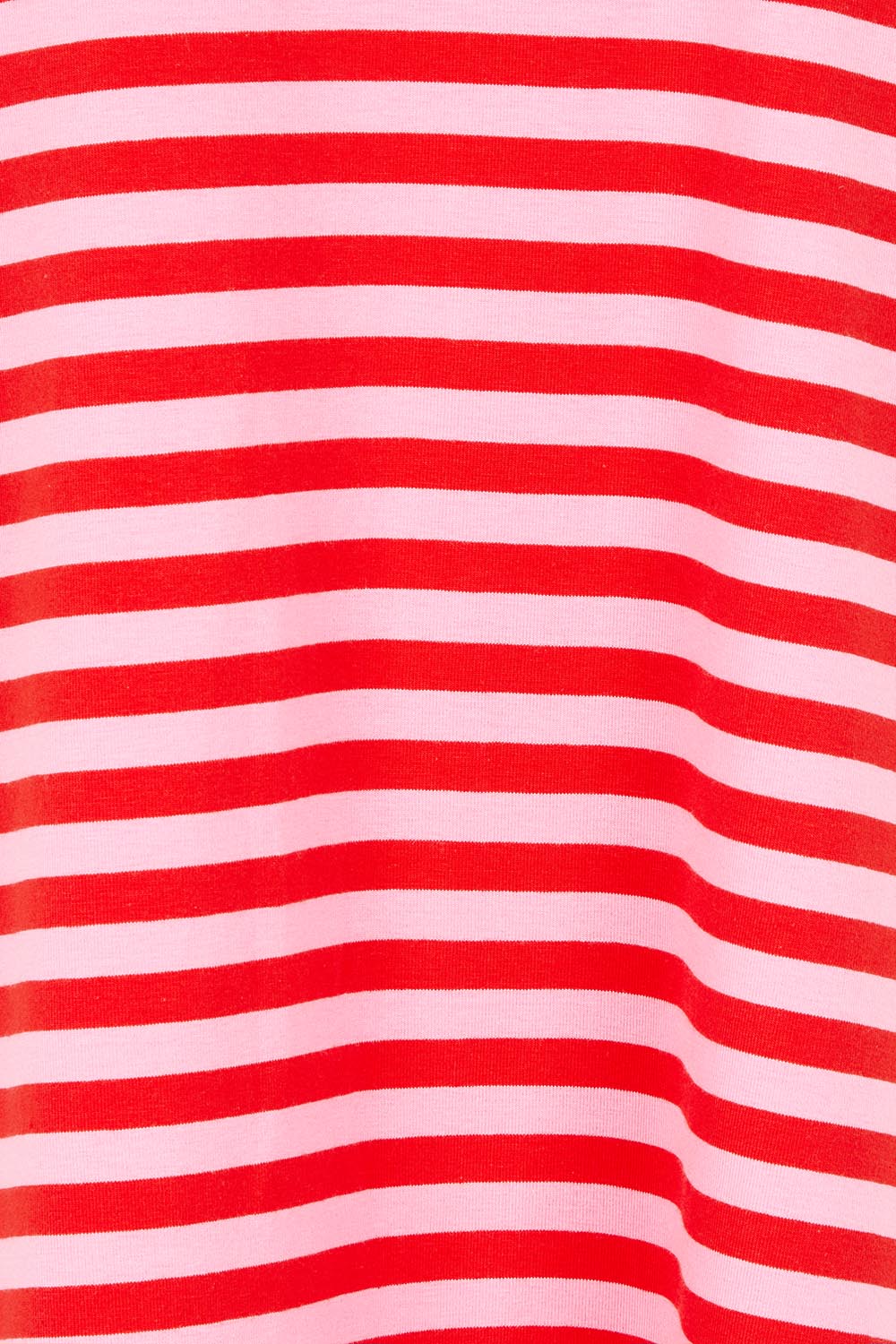 Eloise T-Shirt Dress /  Pink Red Stripe