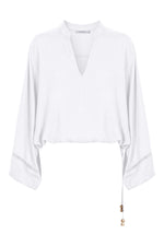 Sardinia Tie Blouse - Bianco