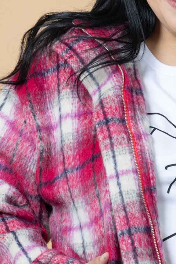 Saskia Bomber Jacket - Pink Tartan
